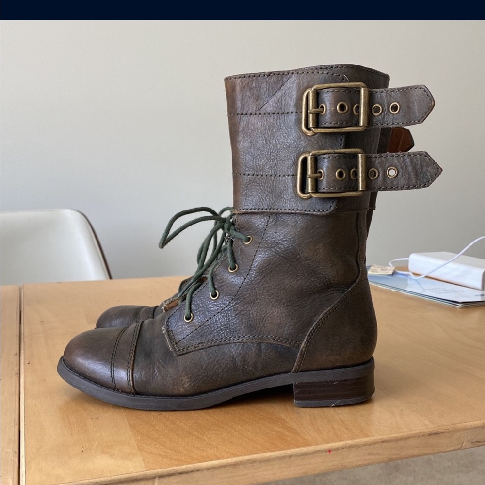 Lucky brand combat boots